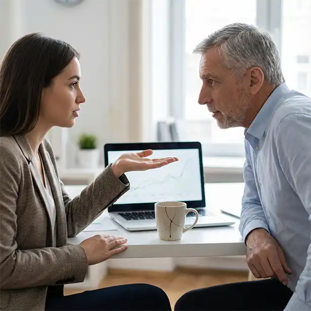 Explain a mistake to your boss